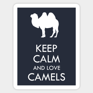 Keep calm and love camels Sticker